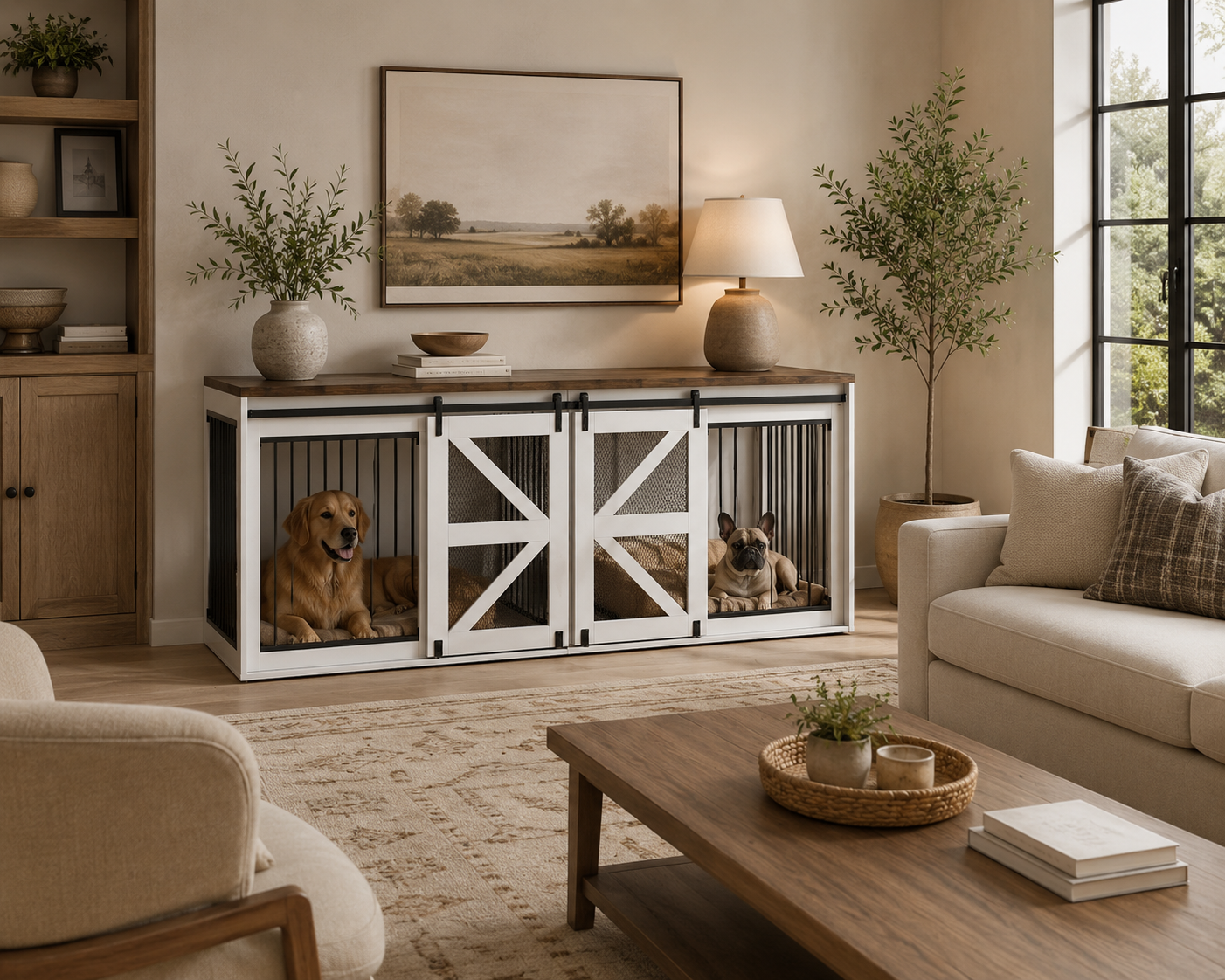 The Maison Retreat™ Luxury Dog Crate