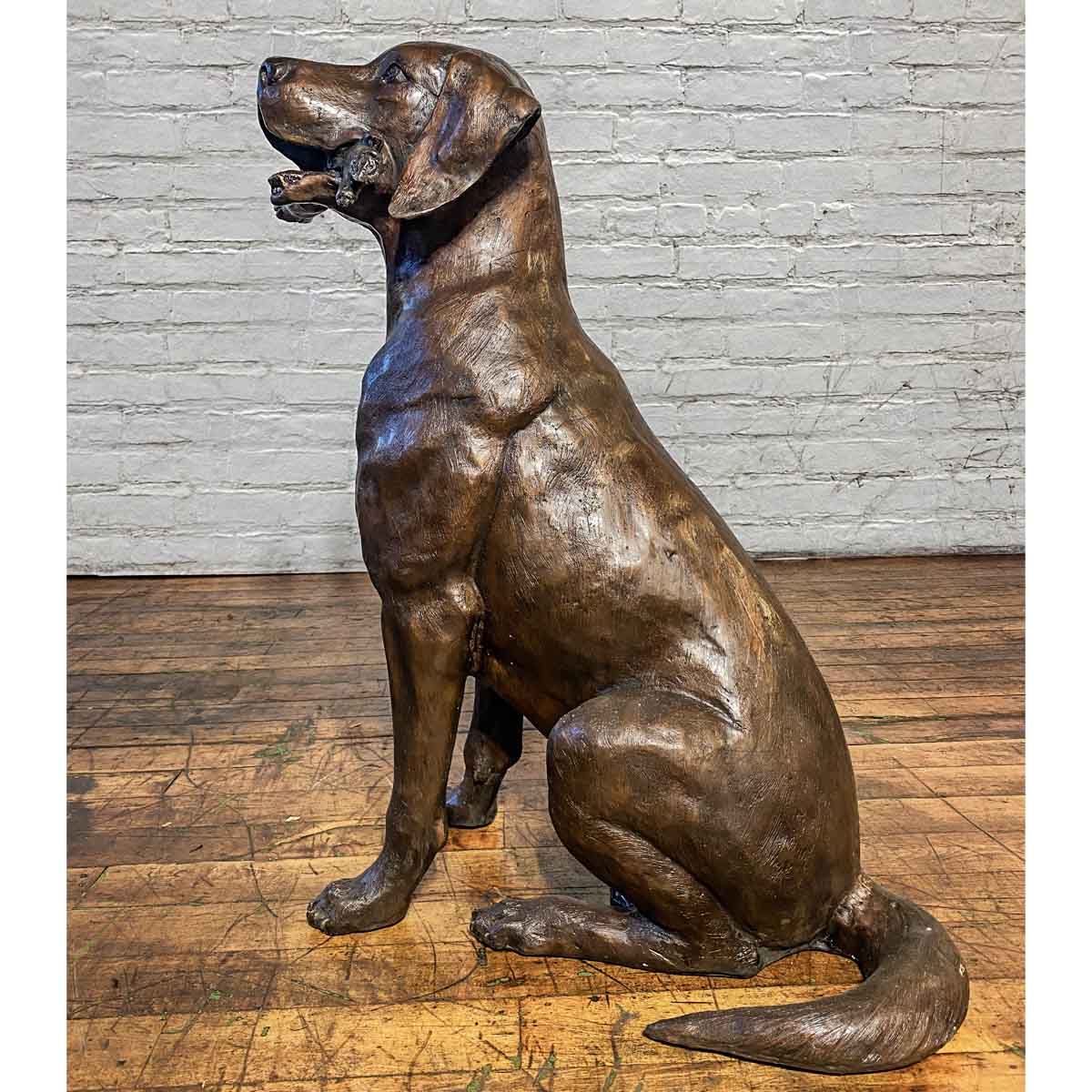 Bailey Bronze Labrador Sculpture