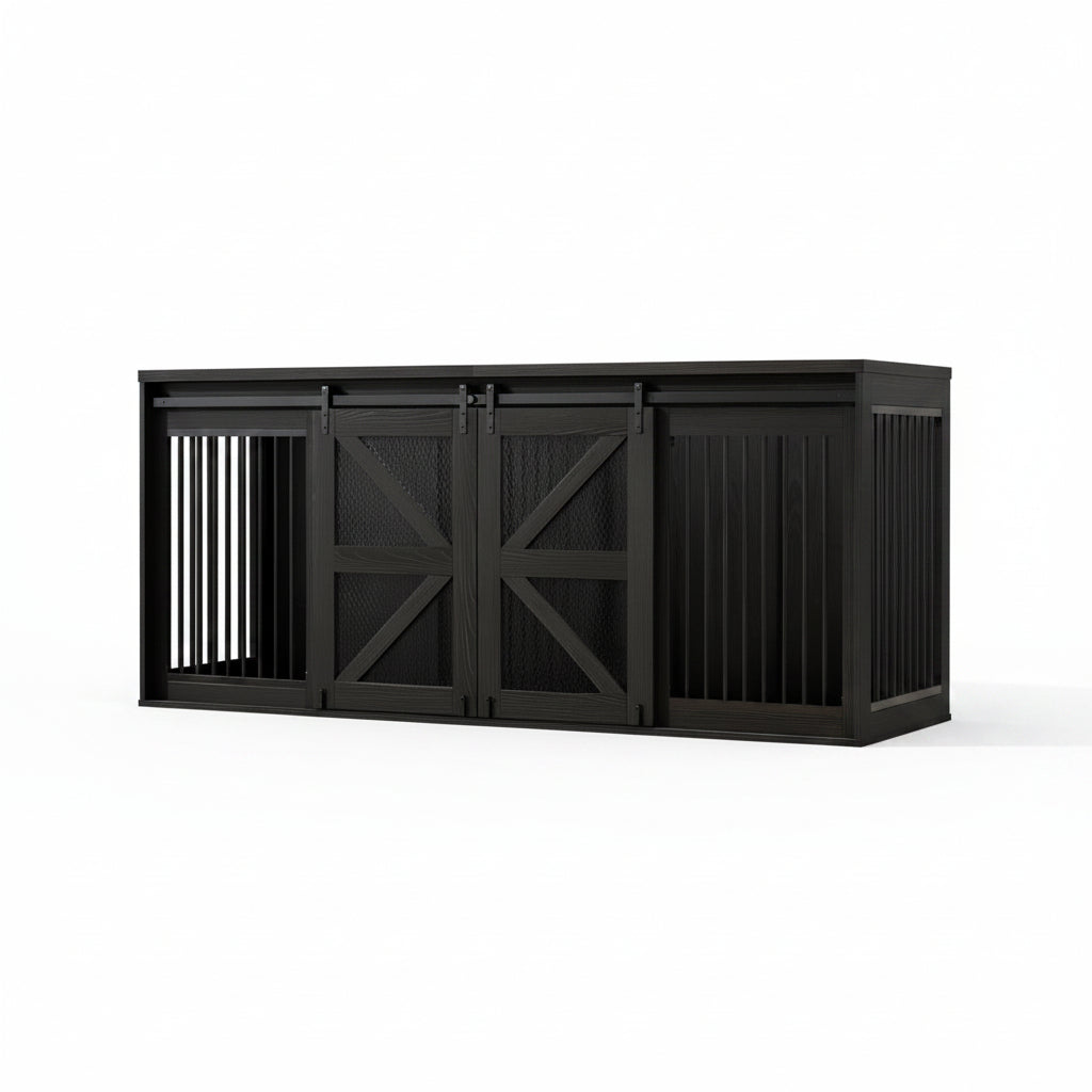 Midnight dog crate