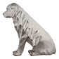 Matte Silver Golden Retriever Statute