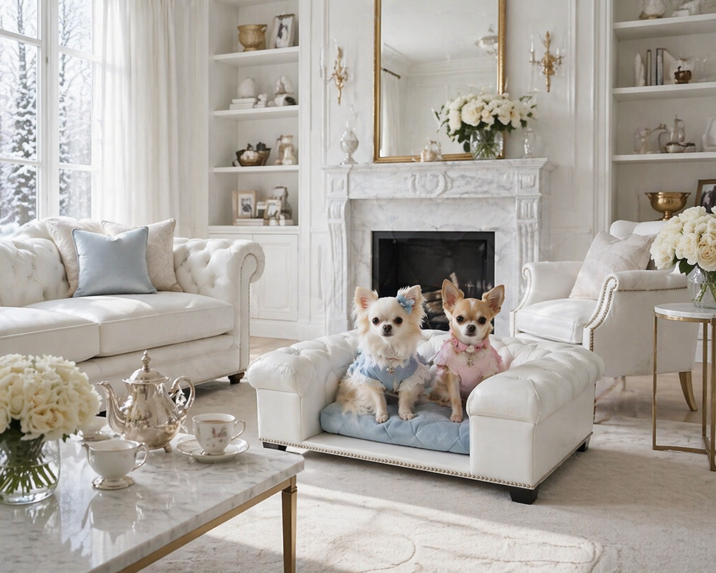 Custom Velvet Dog Sofa