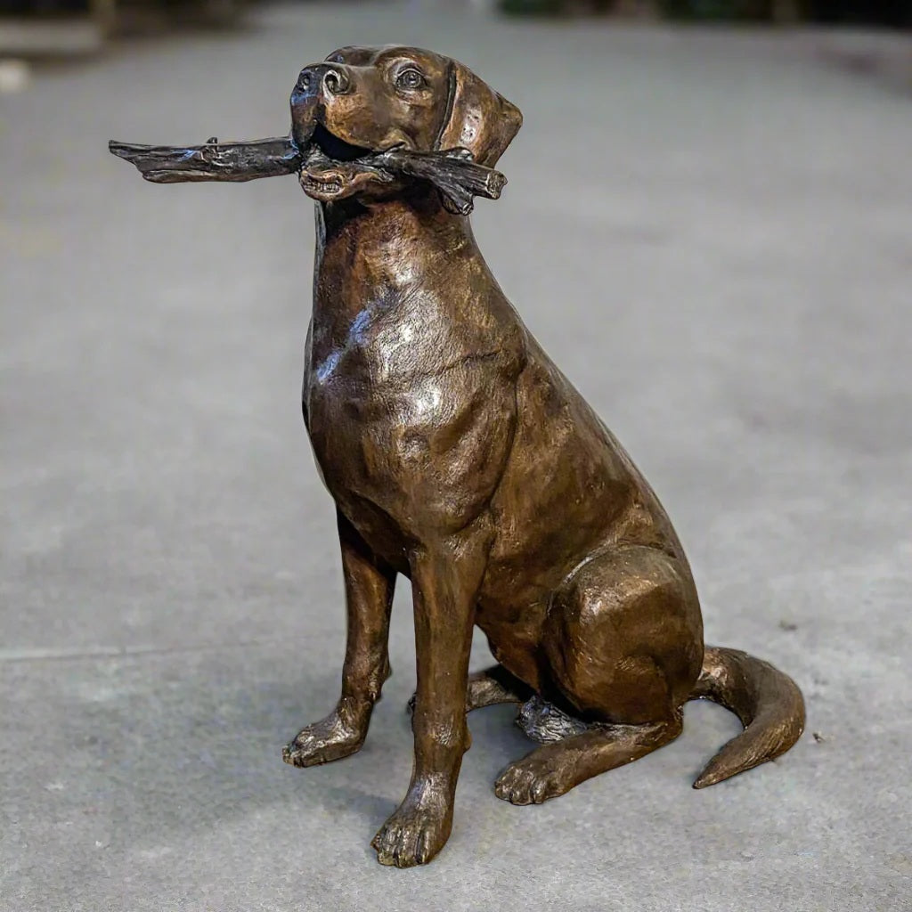 Bailey Bronze Labrador Sculpture
