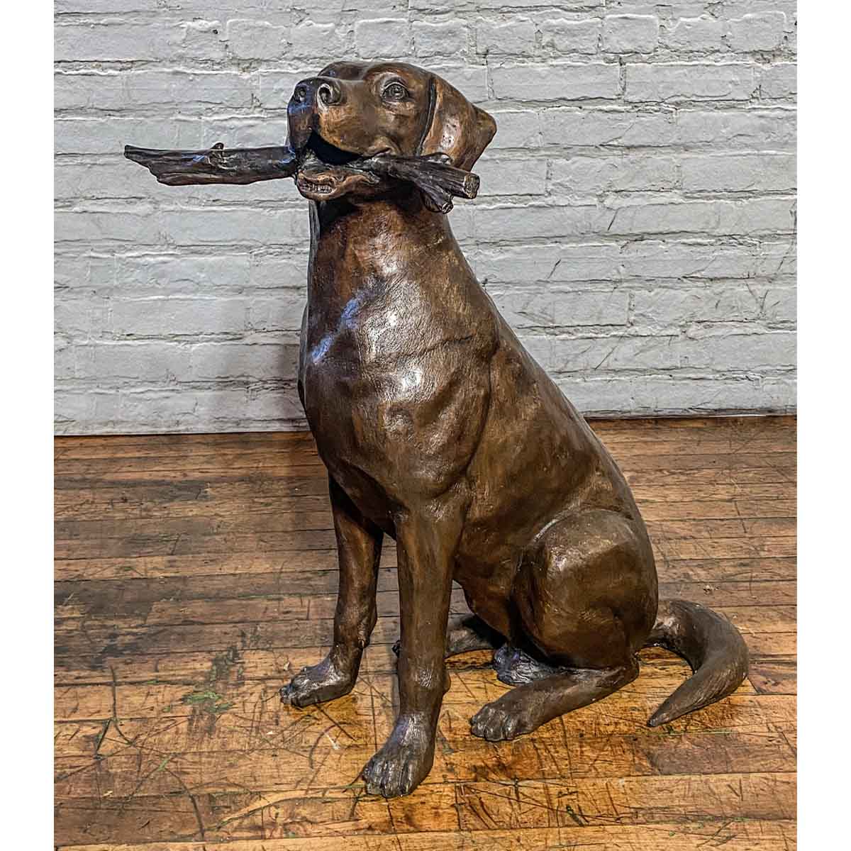 Bailey Bronze Labrador Sculpture