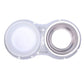 silver crystal dog feeding bowl